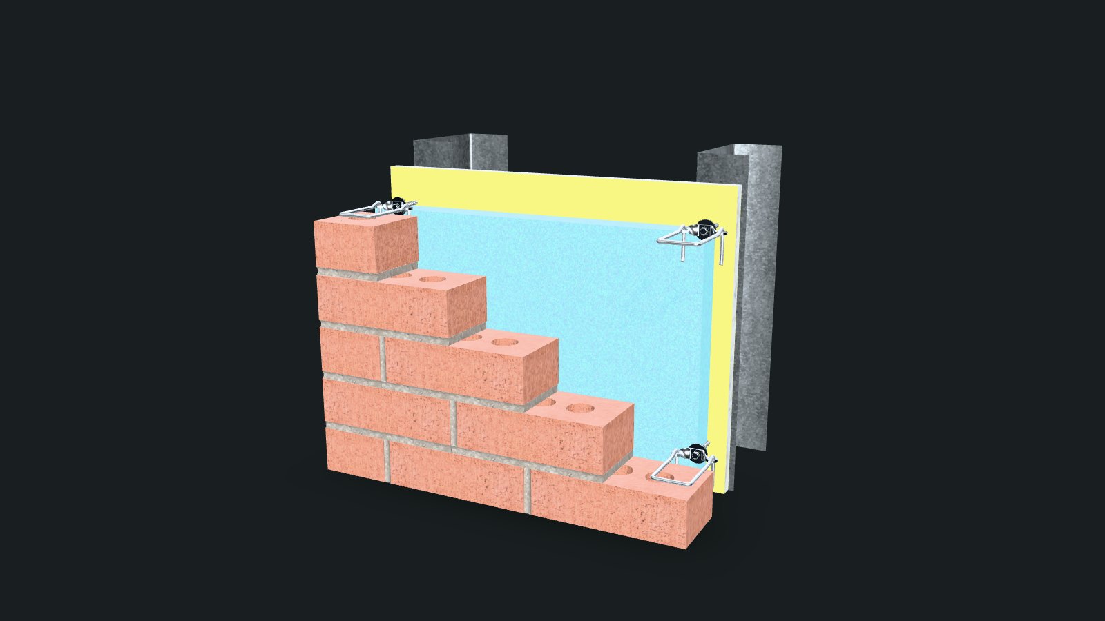 H-13-H Veneer Anchor Wall